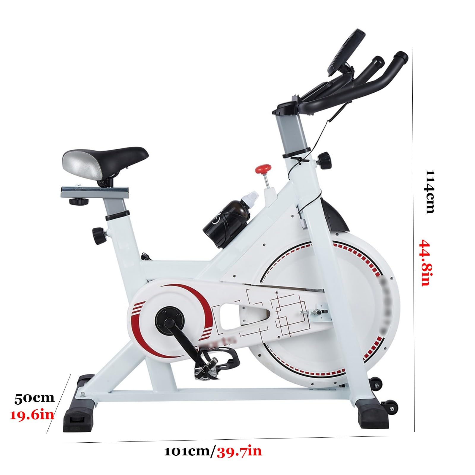 Rower spinningowy do użytku domowego, urządzenie fitness do domu, rower treningowy, urządzenie do treningu kardio, pojemność 120 kg
