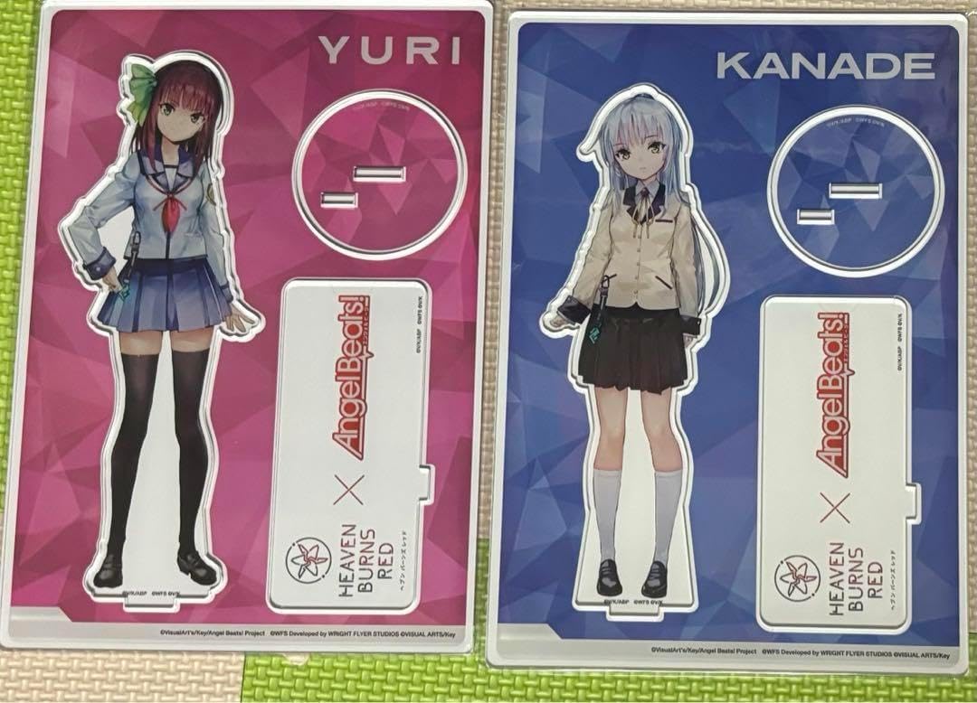 Angel Beats! ヘブンバーンズレッド　ビッグアクリルスタンド4種セット ヘブンバーンズレッド×Angel Beats!コラボ記念グッズがVA STOREで受注