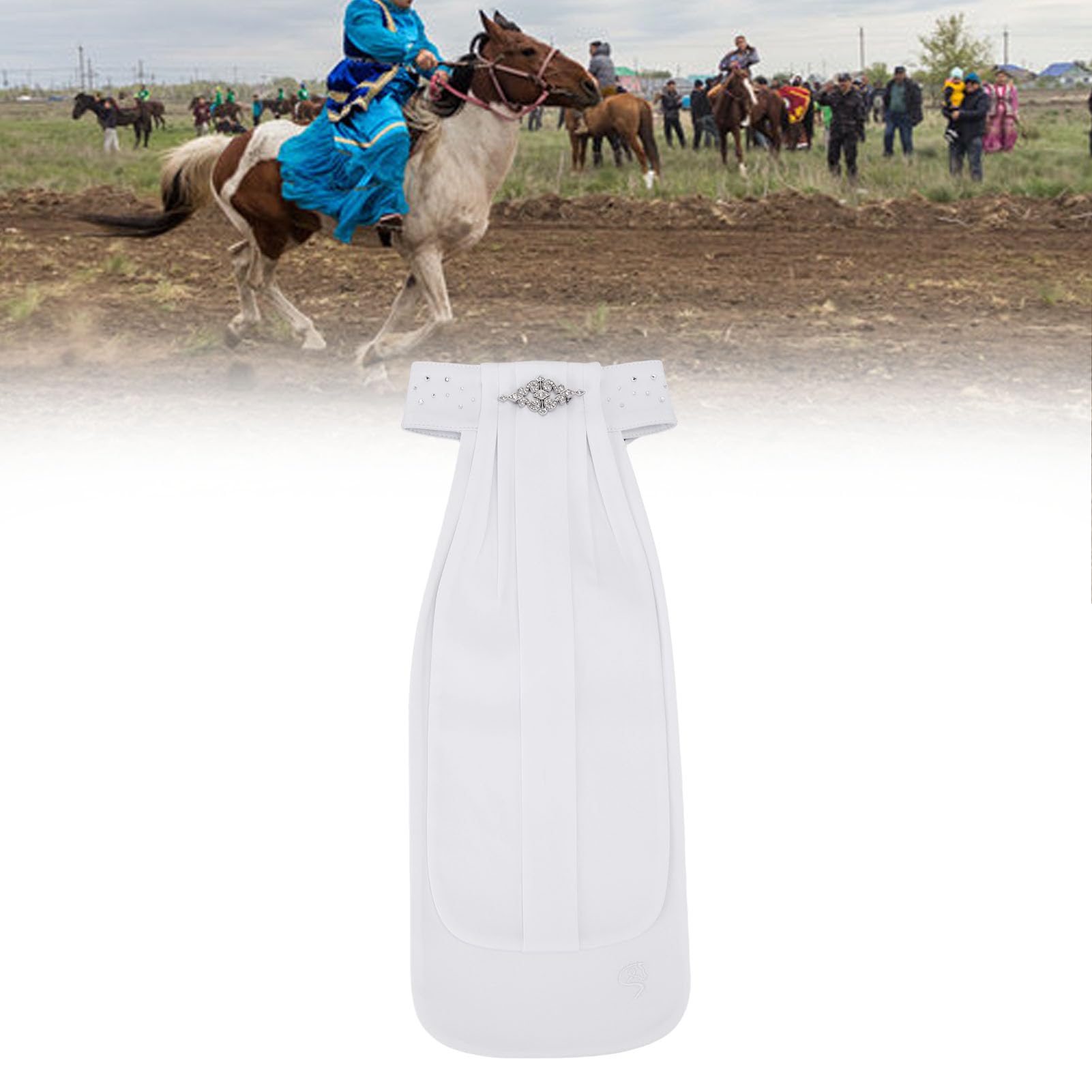 Asixxsix Corbata de equitacion, Equipamiento clasico de equitacion Corbata de cuello de equit acion versatil con tejido comodo para adultos, para competiciones formales