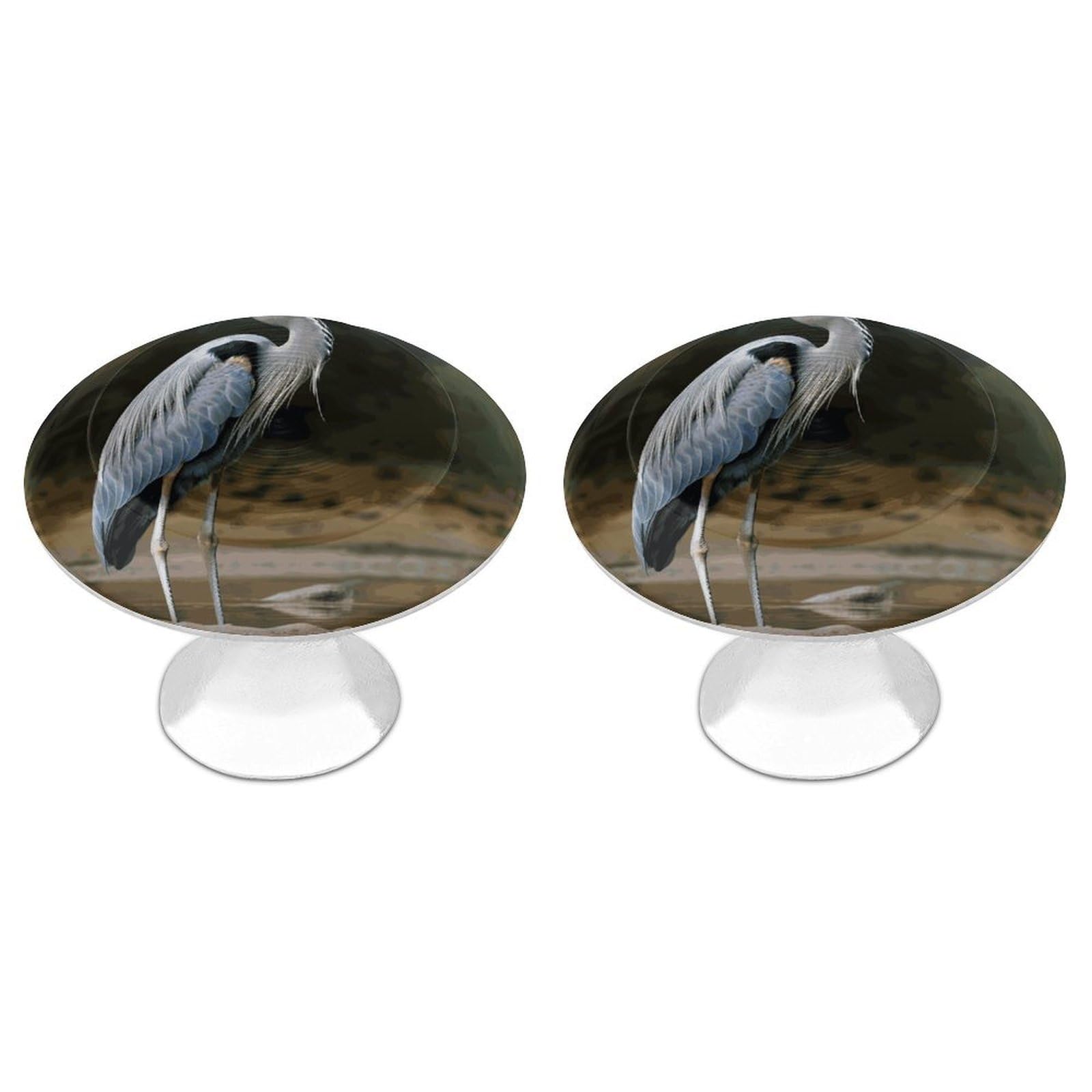 Btcowzrv Style Heron 2 Pack Cabinet Knobs Drawer Pulls