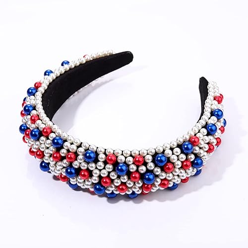 Miniatura 8 de Diademas de cristal para mujer, diadema acolchada de perlas de Halloween, con diamantes de imitación y perlas de imitación, accesorios para el