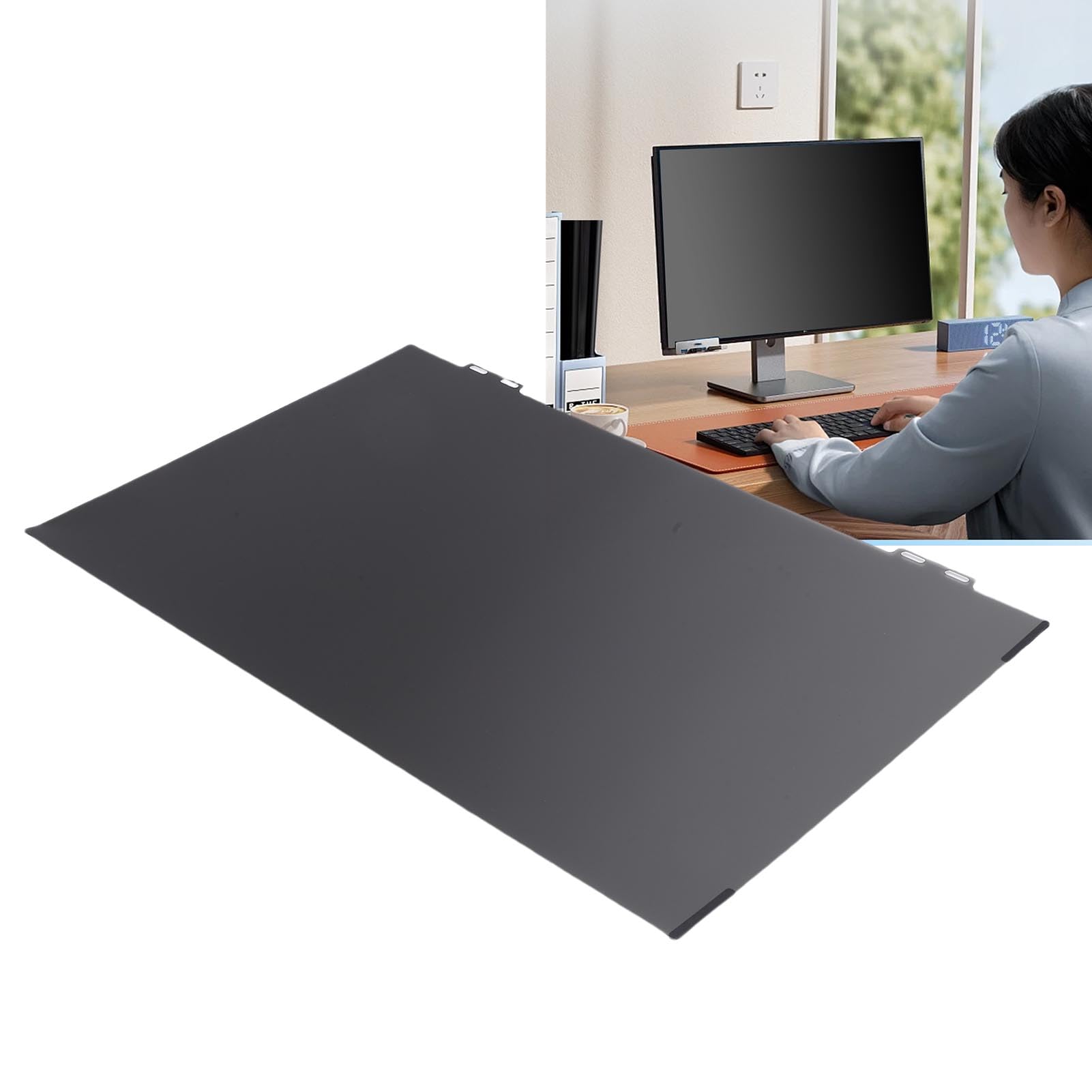 Jiawu Pellicola Salvaschermo per Computer con Blocco della Luce Blu per Monitor da 24", Filtro in Pellicola PET Anti- per Impiegati/studenti (Due pezzi)