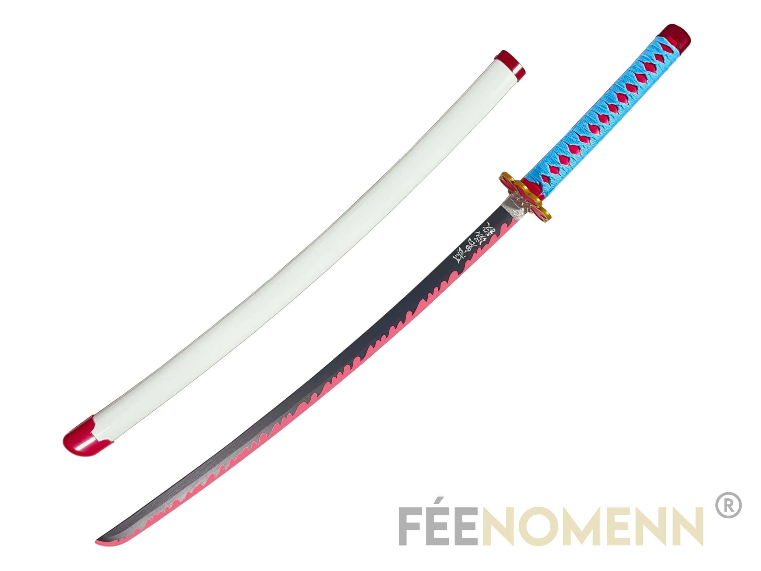 FÉENOMENN Katana Mitsuri Kanroji - Épée Lame Bois - Support Japonais