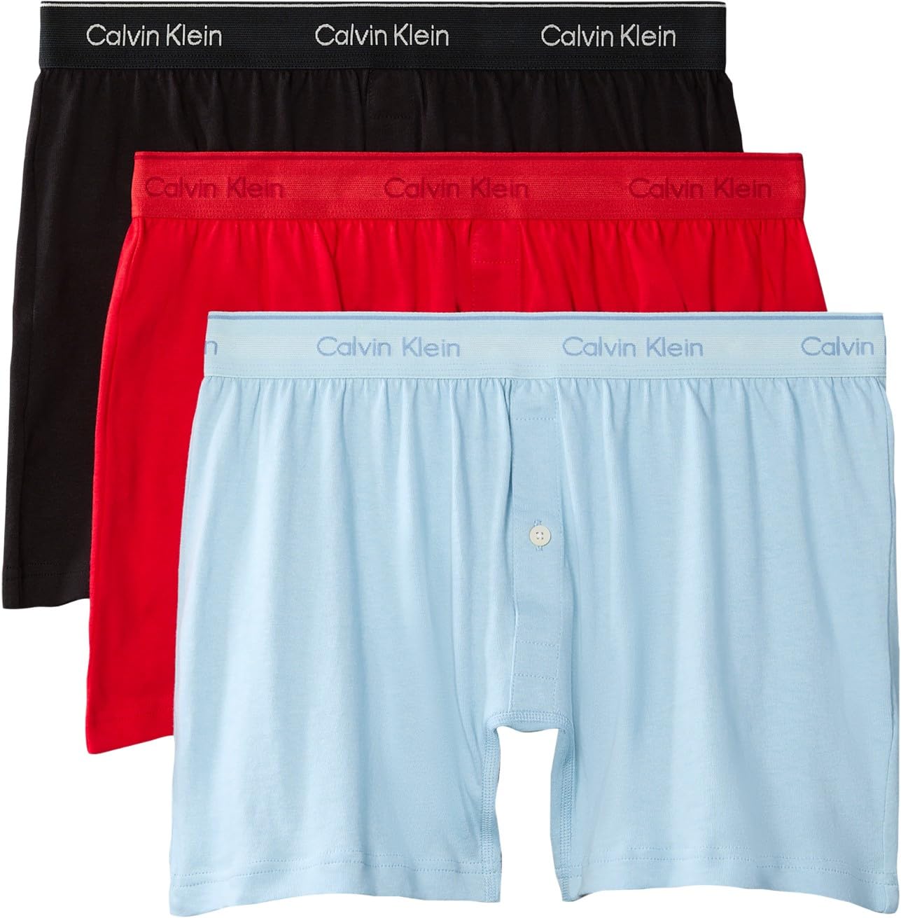Calvin Klein Herren 3er Pack Boxershorts Trad aus Baumwolle
