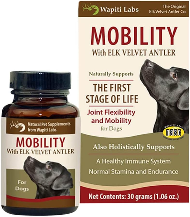 Wapiti Labs Dog Mobility 120 Count Tablet Pet Bone And