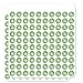 Marijuana Leaf Pot Weed Psychedelic 1/2" (0.5") Planner Calendar Scrapbooking Crafting Clear Stickers