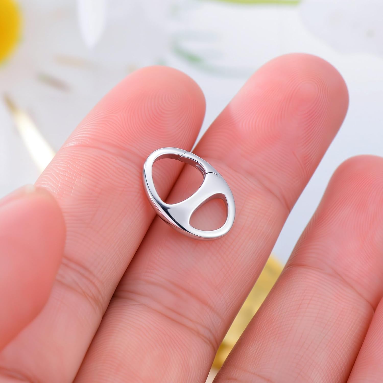 925 Sterling Silver Double Opening Lobster Clasp, Necklace Bracelet Anklet Jewelry Extender Clasp for DIY Jewelry Making (Style 3-1pc)
