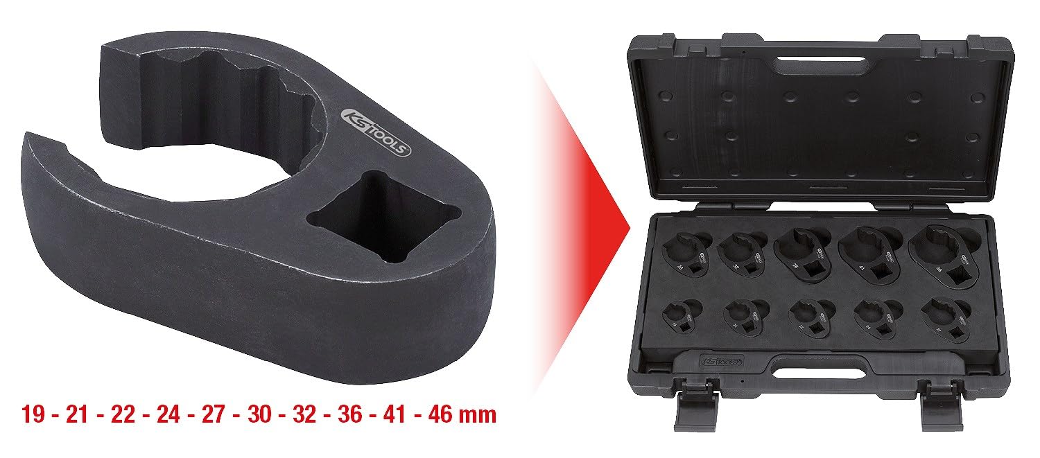 KS Tools 913.1300 Zestaw kluczy SW 19-46mm,10-szt