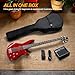 Ktaxon Electric Bass Guitar 4 String Bass Guitar with 20 Watt Amplifier, PJ Type Pickup, Naturally air-dried Maple Neck, Rosewood Fretboard, Basswood Body(Red)