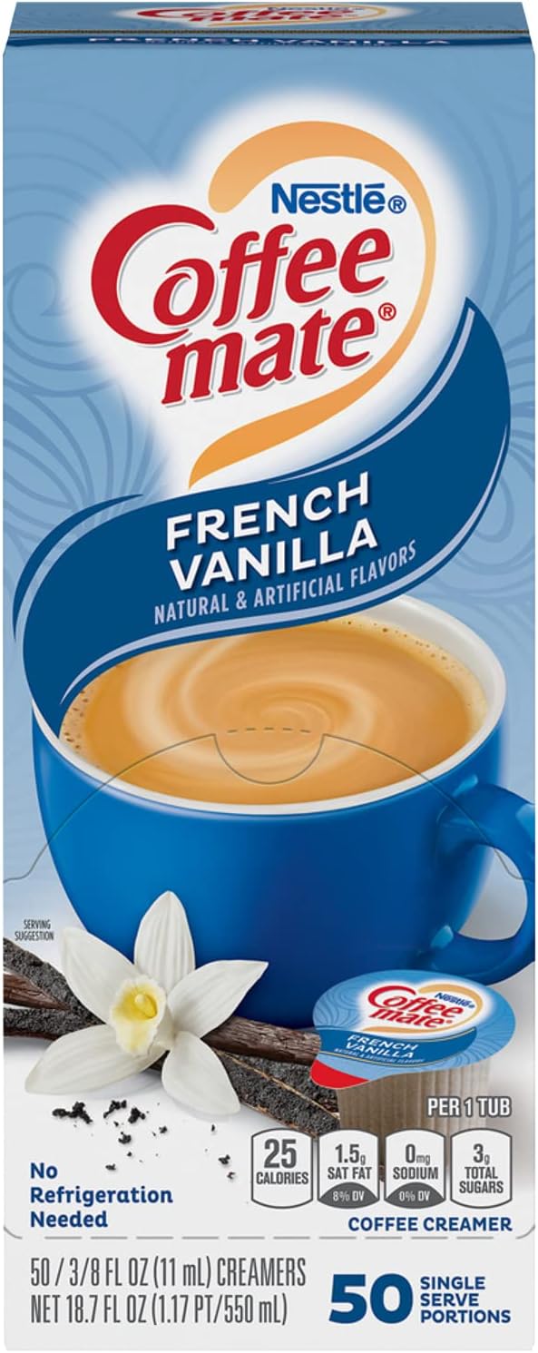 COFFEEMATE 35170BX French Vanilla Creamer.375oz, 50/Box