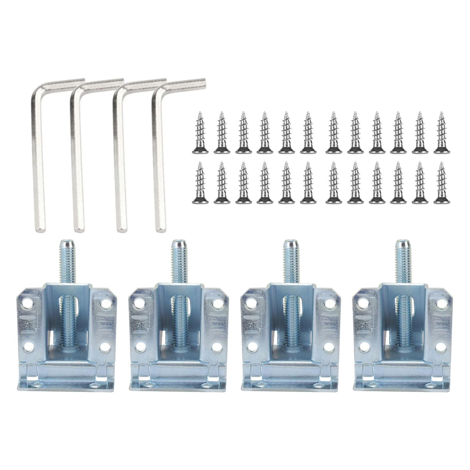 Patas ajustables de metal para gabinete con base antideslizante resistente