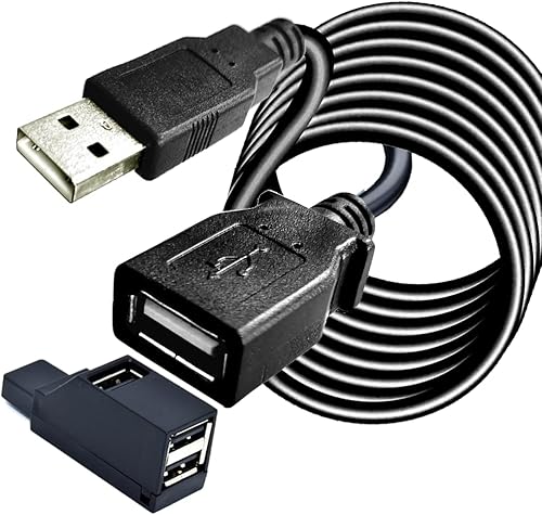 Cable de extensión USB 2.0 largo de 40 pies, cable largo USB macho a hembra, extensor de transferencia de datos, cable USB, conector USB para unidad
