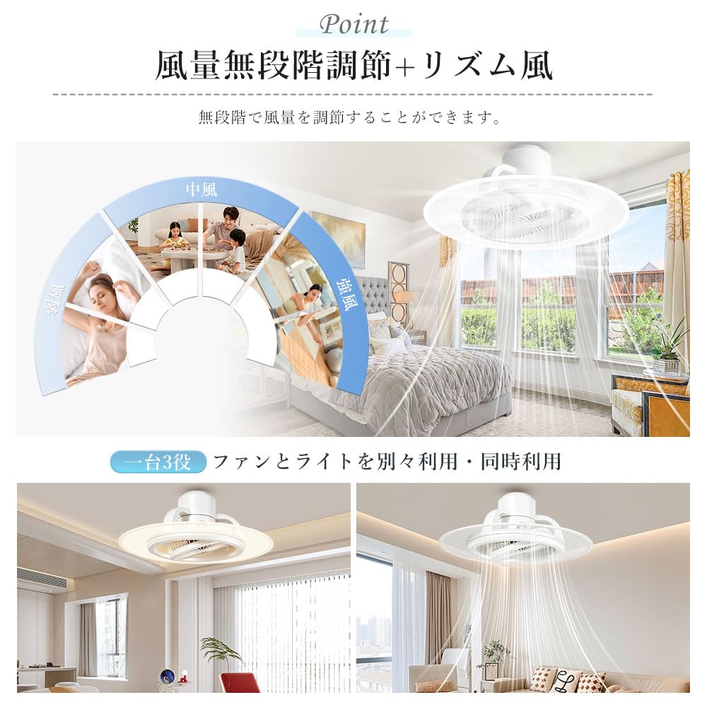 Amazon.co.jp : シーリングファンライト LED 導光板 Alexa対応