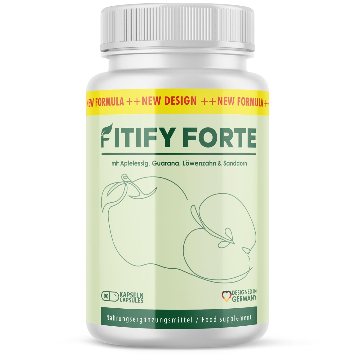 Fitify Forte Capsules | Avec des ingrédients de haute qualité | Convient aux hommes et aux femmes | Contenu 90 capsules