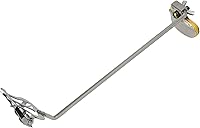 Vista 3 de Yibuy Saxofón Plata Marzo Lira Saxofón Soprano Clip Varilla recta longitud 8.268 in