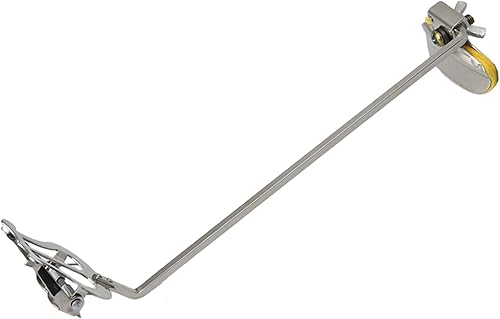 Miniatura 3 de Yibuy Saxofón Plata Marzo Lira Saxofón Soprano Clip Varilla recta longitud 8.268 in