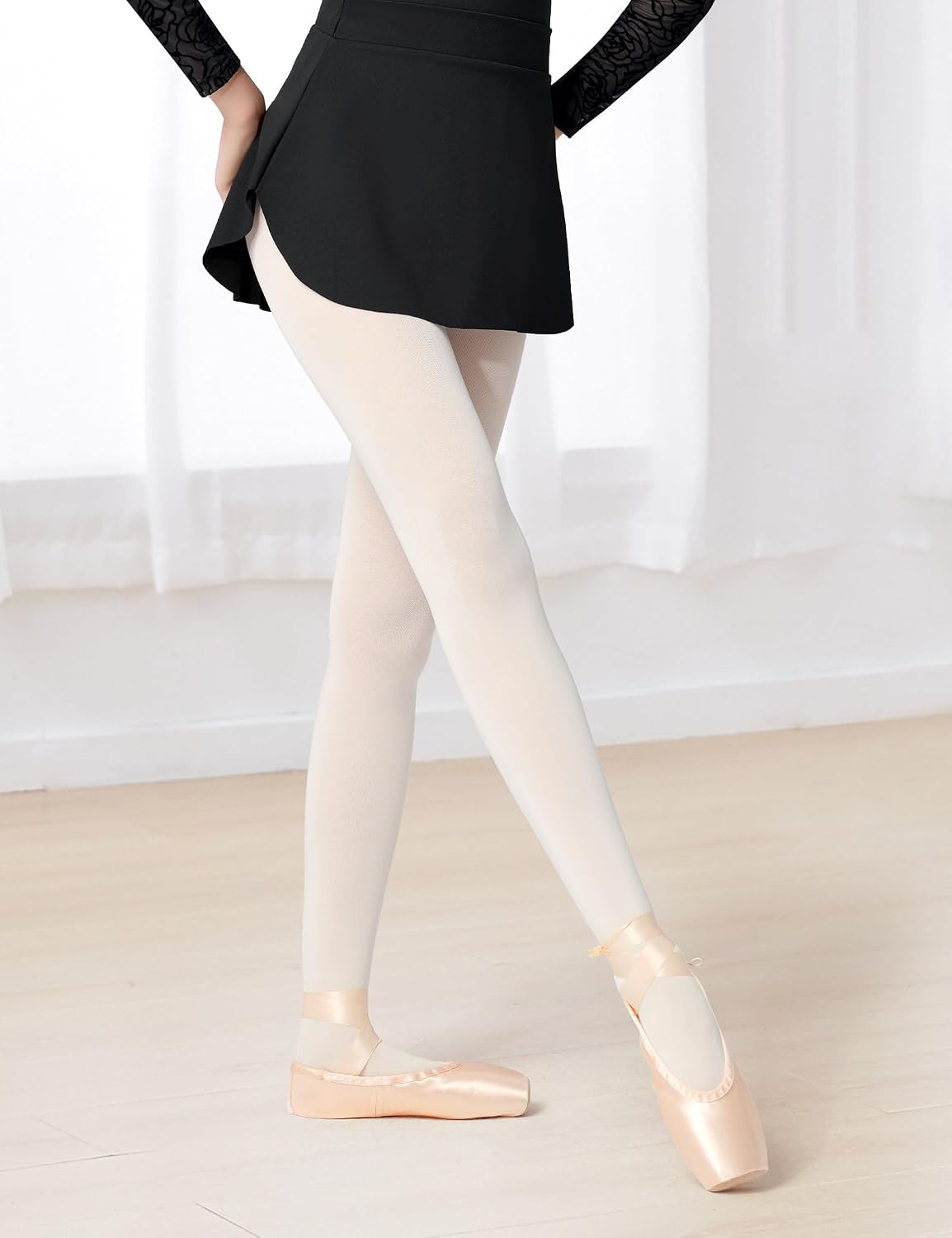 Women Dance Wrap Pull-On Skirts Elastic Mini Skirt for Dancing