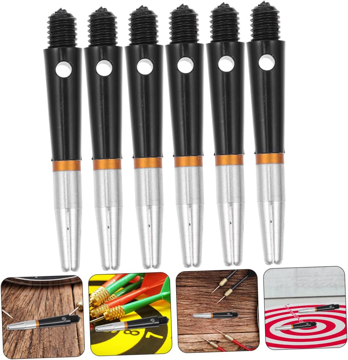 Yardwe 12 Pcs Shaft Flights for Steel Tip Throwing Fitting Game Necessity Stems for Steel