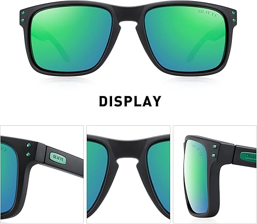 Miniatura 3 de Gafas de sol polarizadas deportivas para hombre, gafas de sol de marco flexible para pesca deportiva masculina