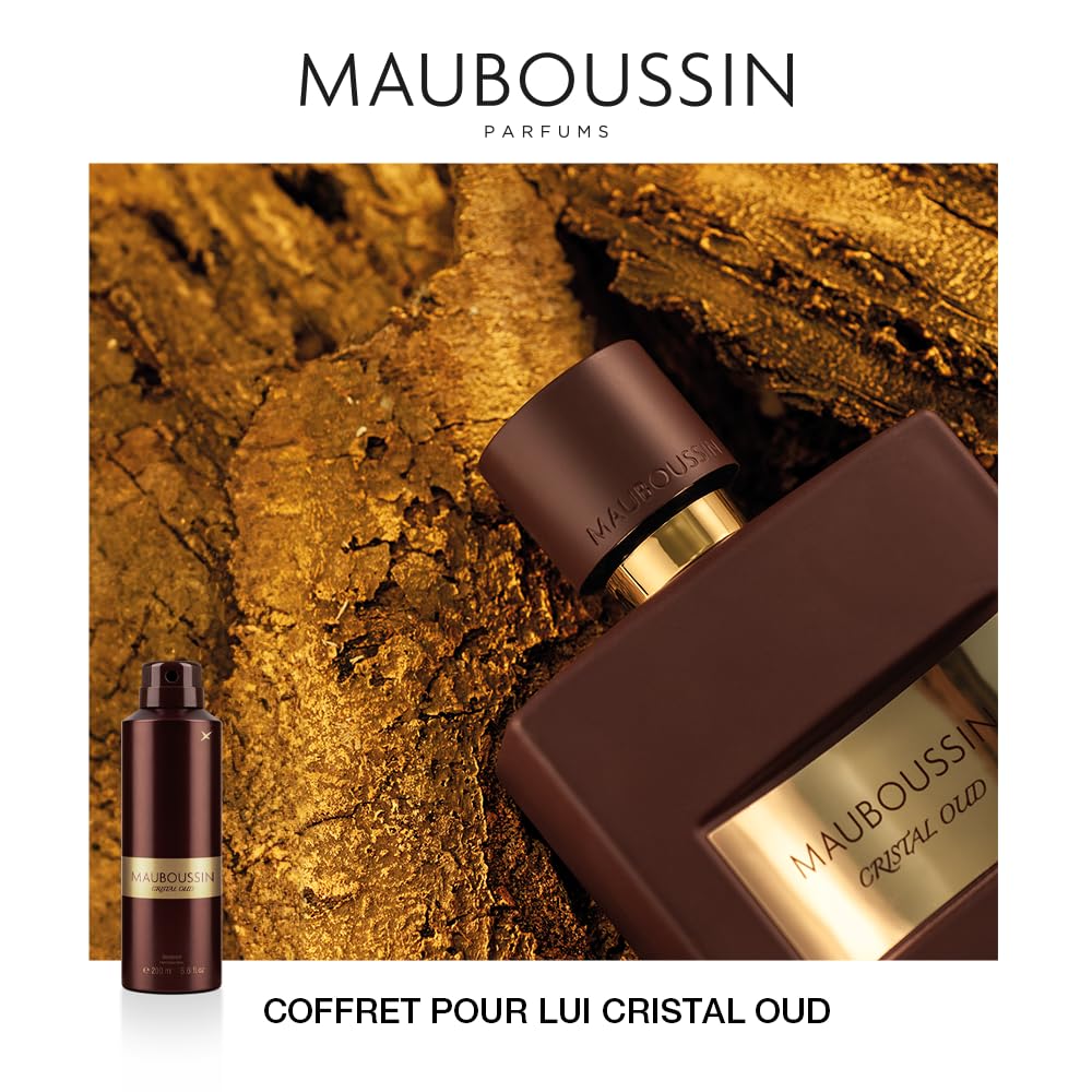 Mauboussin - Coffret Pour Lui Cristal Oud : Eau de Parfum 100ml & Déodorant 200ml