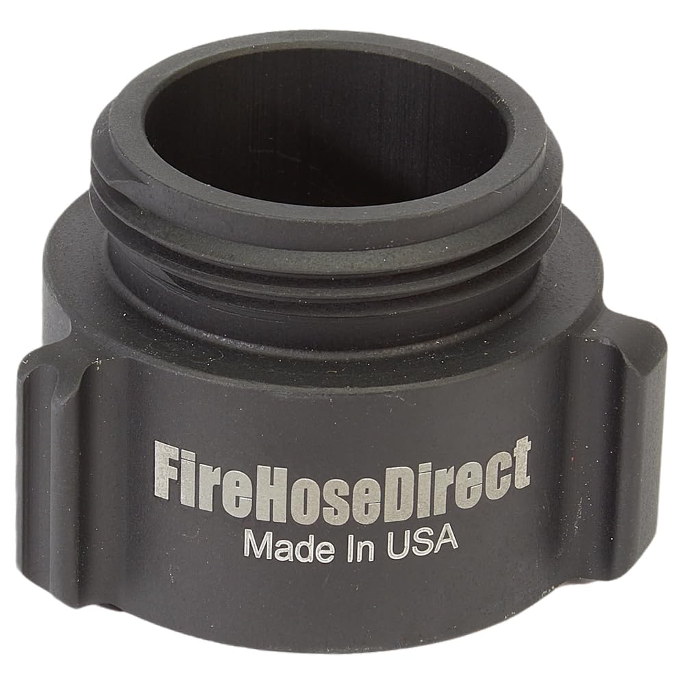Aluminum 1 1/2" Female NPT to 1 1/2" Male NH Fire Hose Adapter