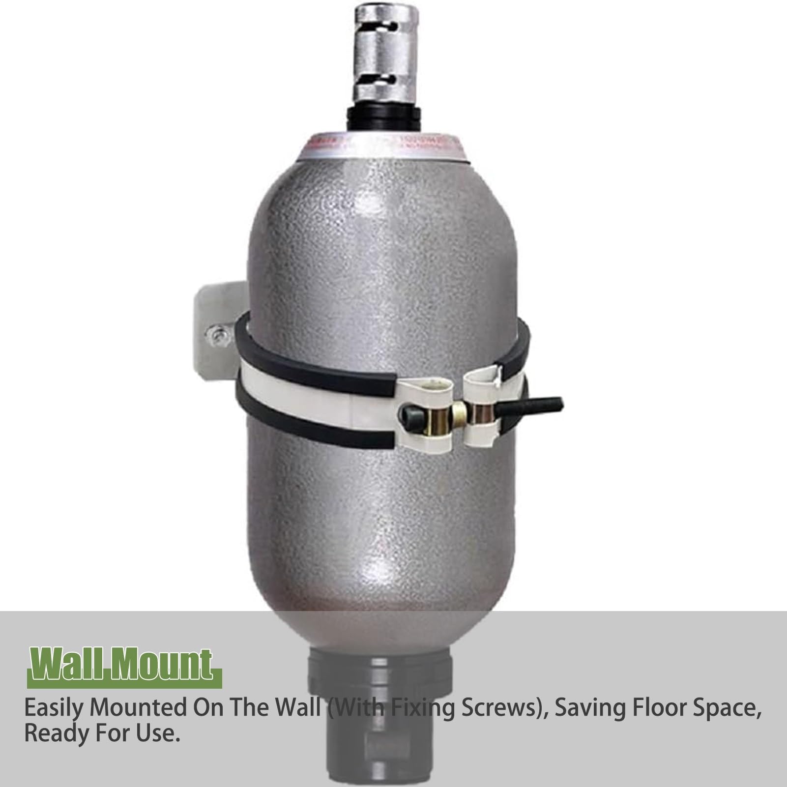 Soporte para Botella de Oxígeno Soporte para Botella de Gas de Soldadura, Estante de Almacenamiento para Tanque de Propano, Soporte para Tanque con Abrazadera de Pared, Soporte para Cilindro de Oxígen