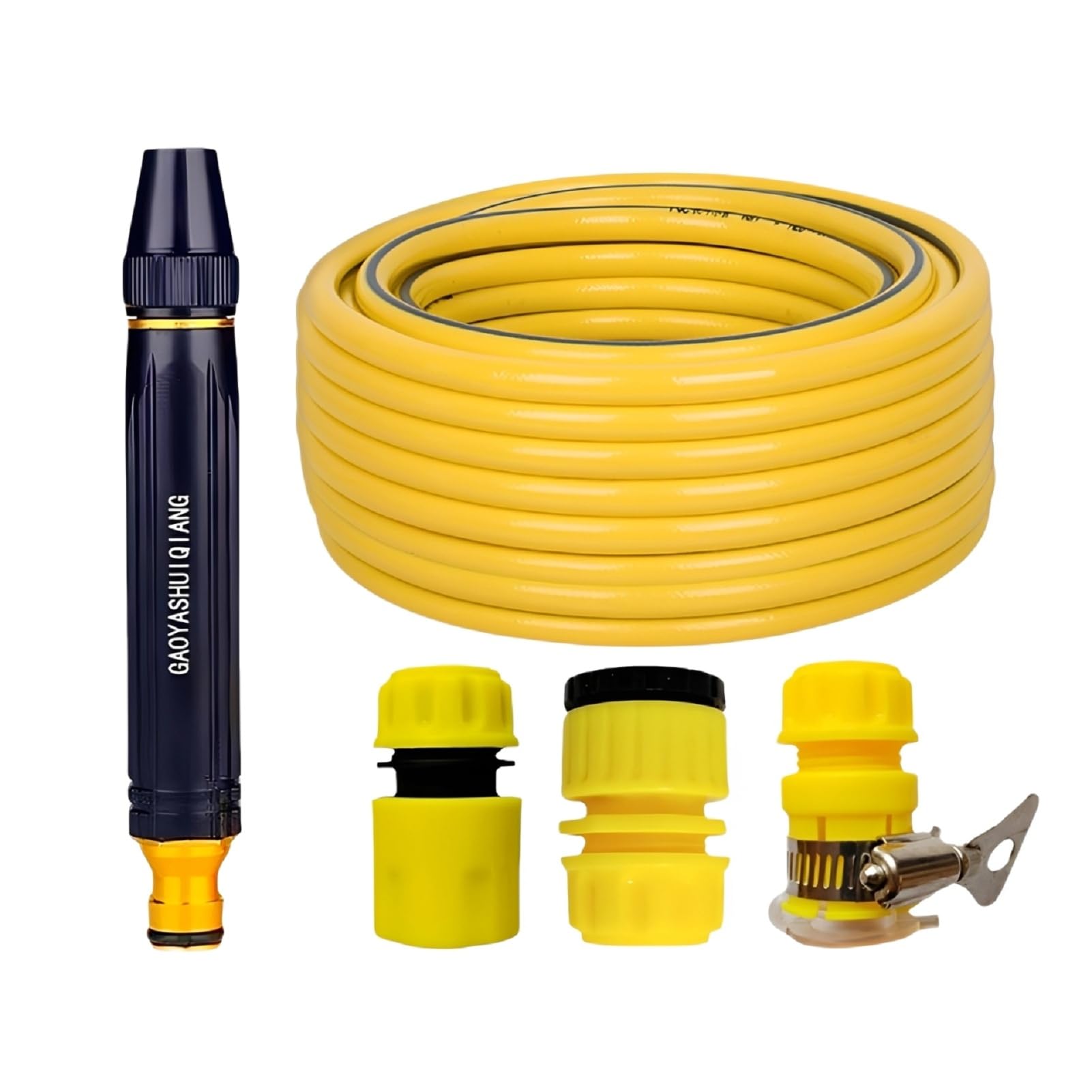 2026 New Home High-Pressure Car Wash Water Gun with Booster Nozzle, High Pressure Water Cannon with Hose Attachment for Car & Garden Cleaning (With 25M Hose + 3 Connectors)
