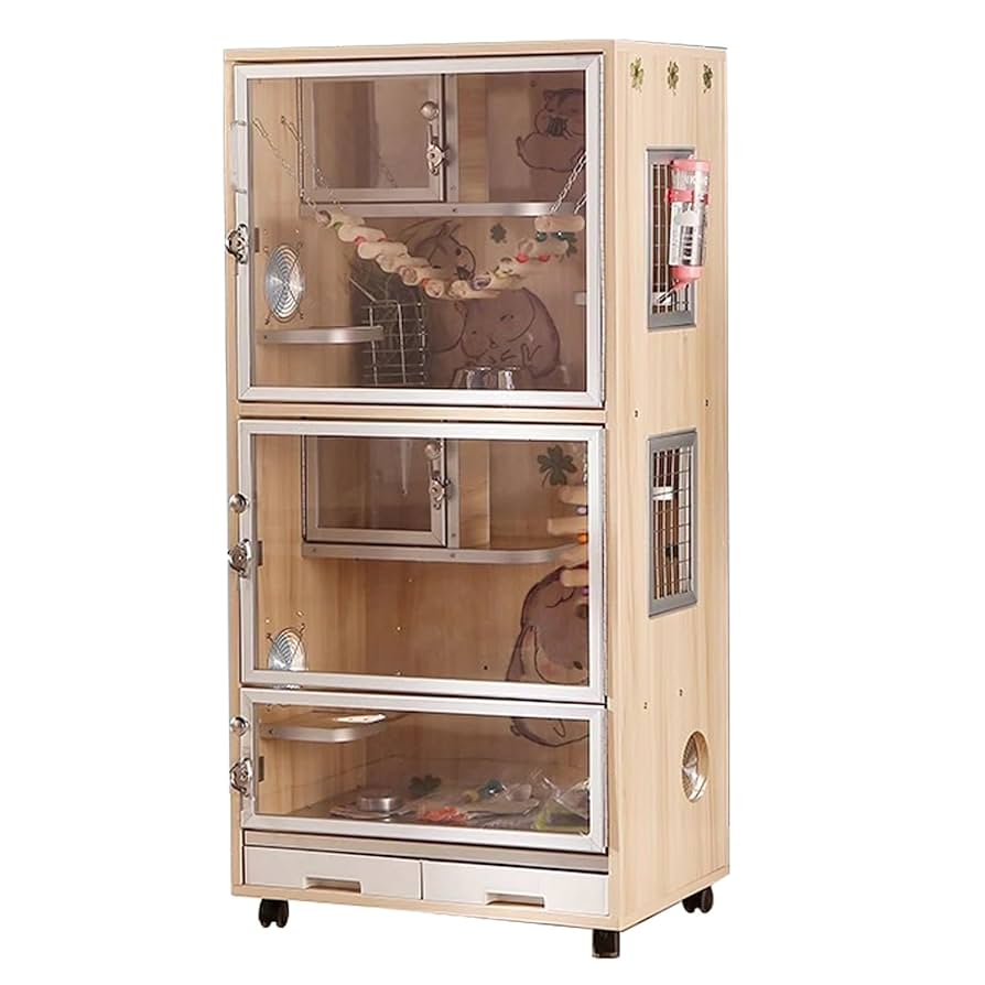 チンチラゲージ　小動物飼育ケージ 高級木製（オーク材） 80㎝[組み立て完成品] 81adZeNMmaL._UF350,350_QL50_.jpg