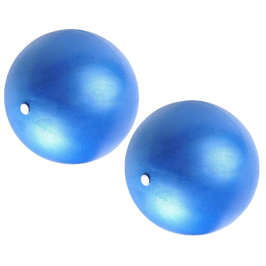 CALANDIS™ 2pcs 25cm Soft Anti Burst Yoga Ball Exercise Gym Pilates Fitness Balls Blue | Exercise Balls | Fitness Equipment & Gear | Fitness Running & Yoga-picture-29