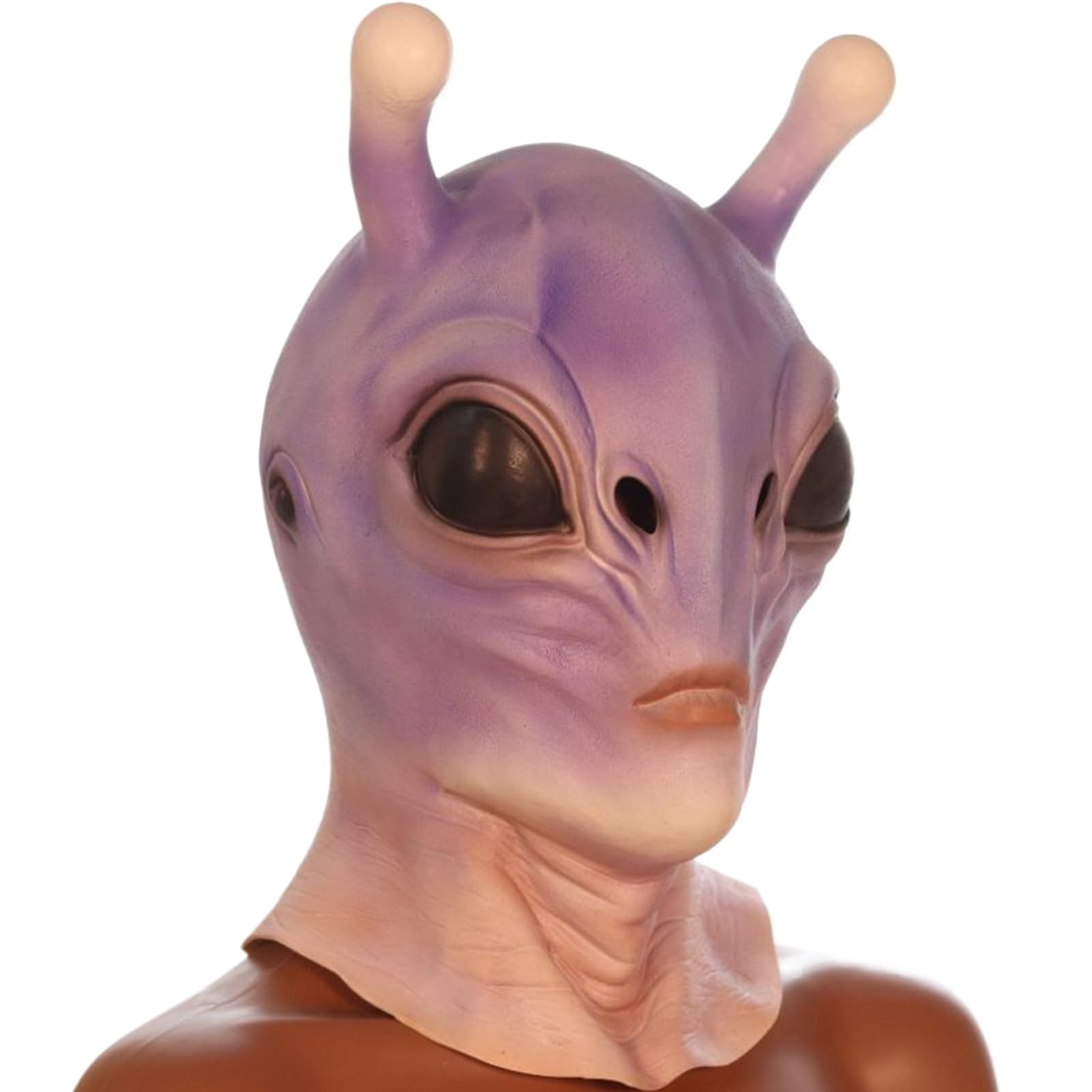 Genérico Máscara Alien Divertida | Artículo De Novedad | Accesorio Realista 3D Para Fiestas Disfraces Adultos Cosplay Carnaval Casa Encantada