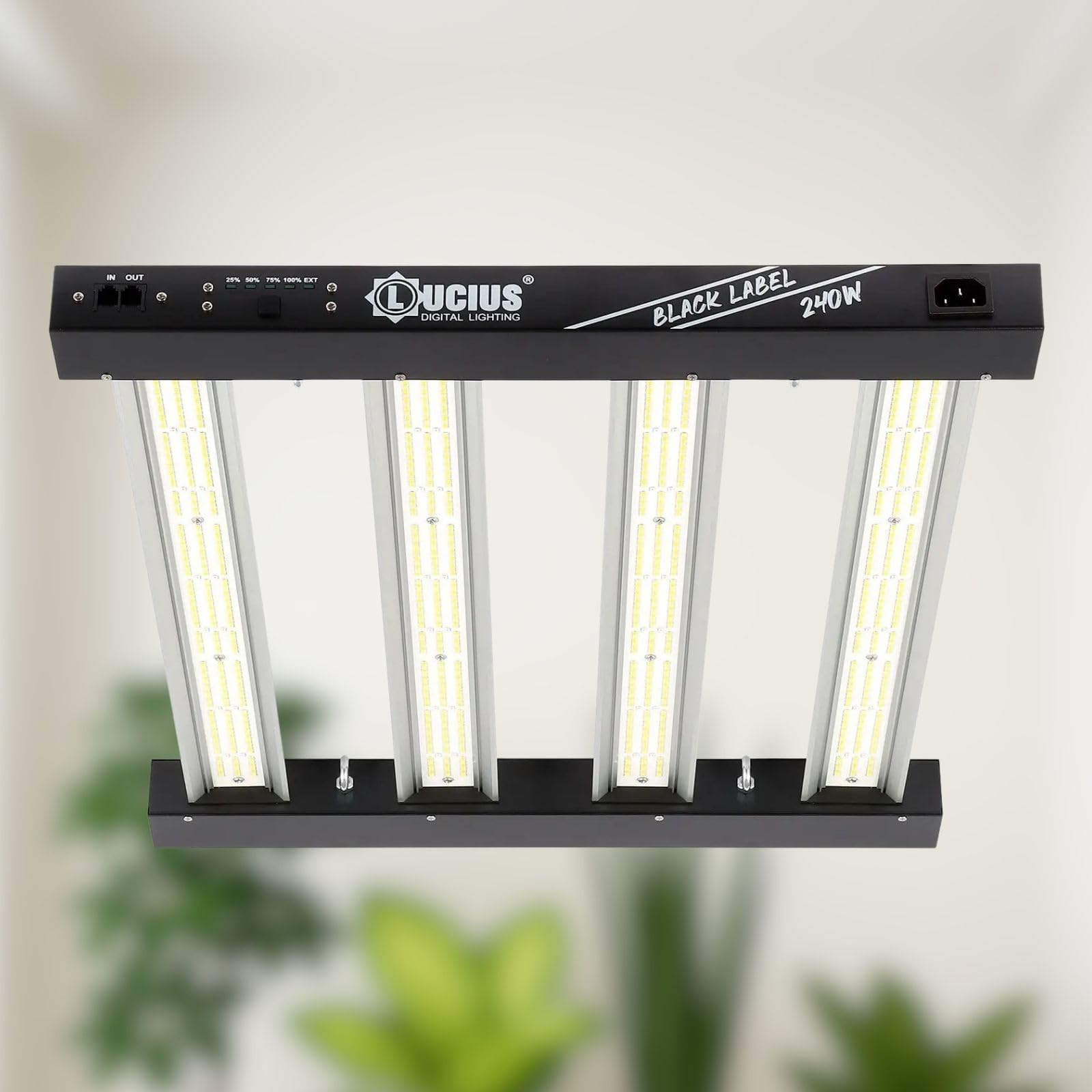 LED 240W - Iluminación Espectro Completo para Cultivar Plantas en Interior - 2.9 µmol/J, Regulable - Panel LED Profesional para Crecimiento y Floración