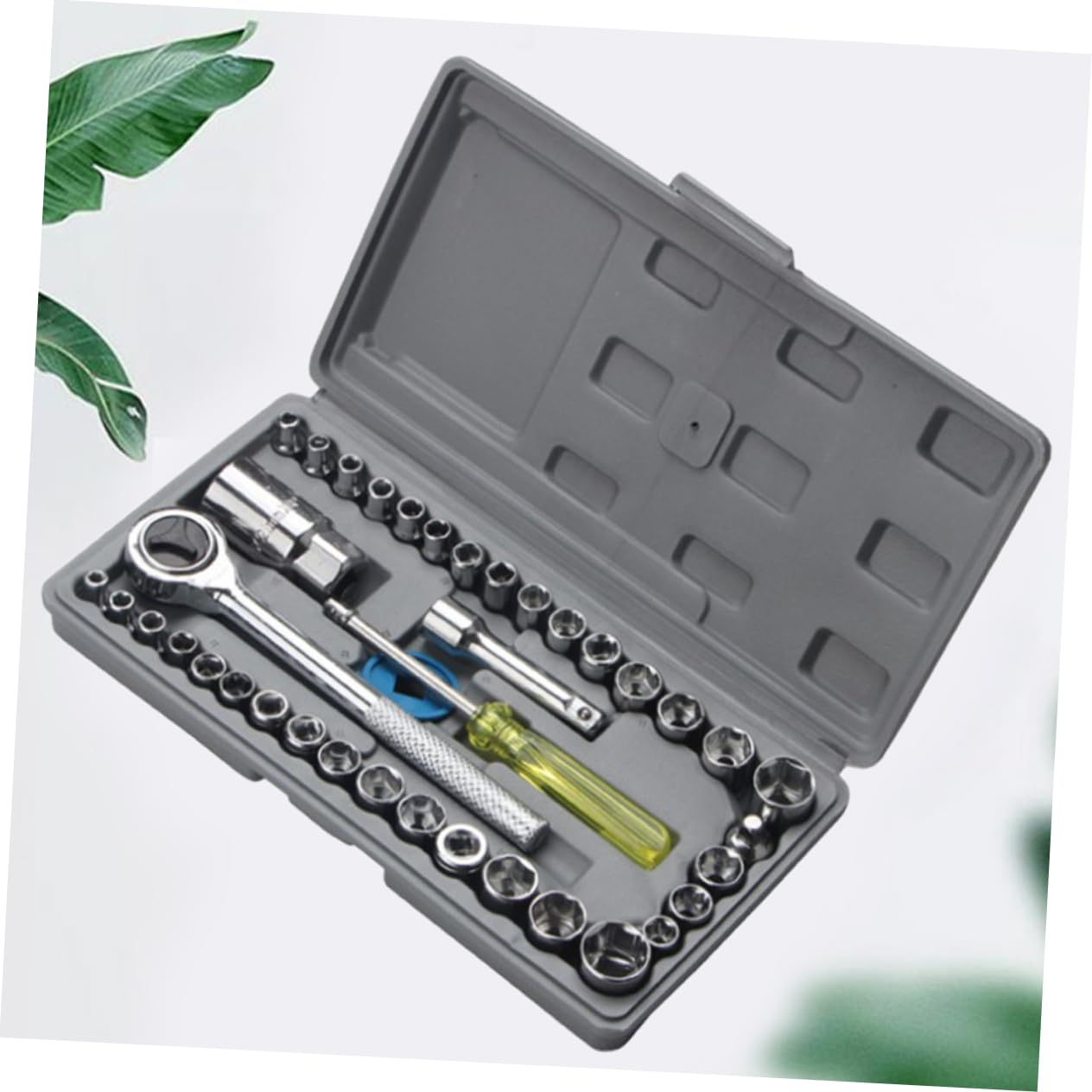 Hemobllo Coffret Outils Auto Moto Douilles Tournevis Précision Réparation Véhicules