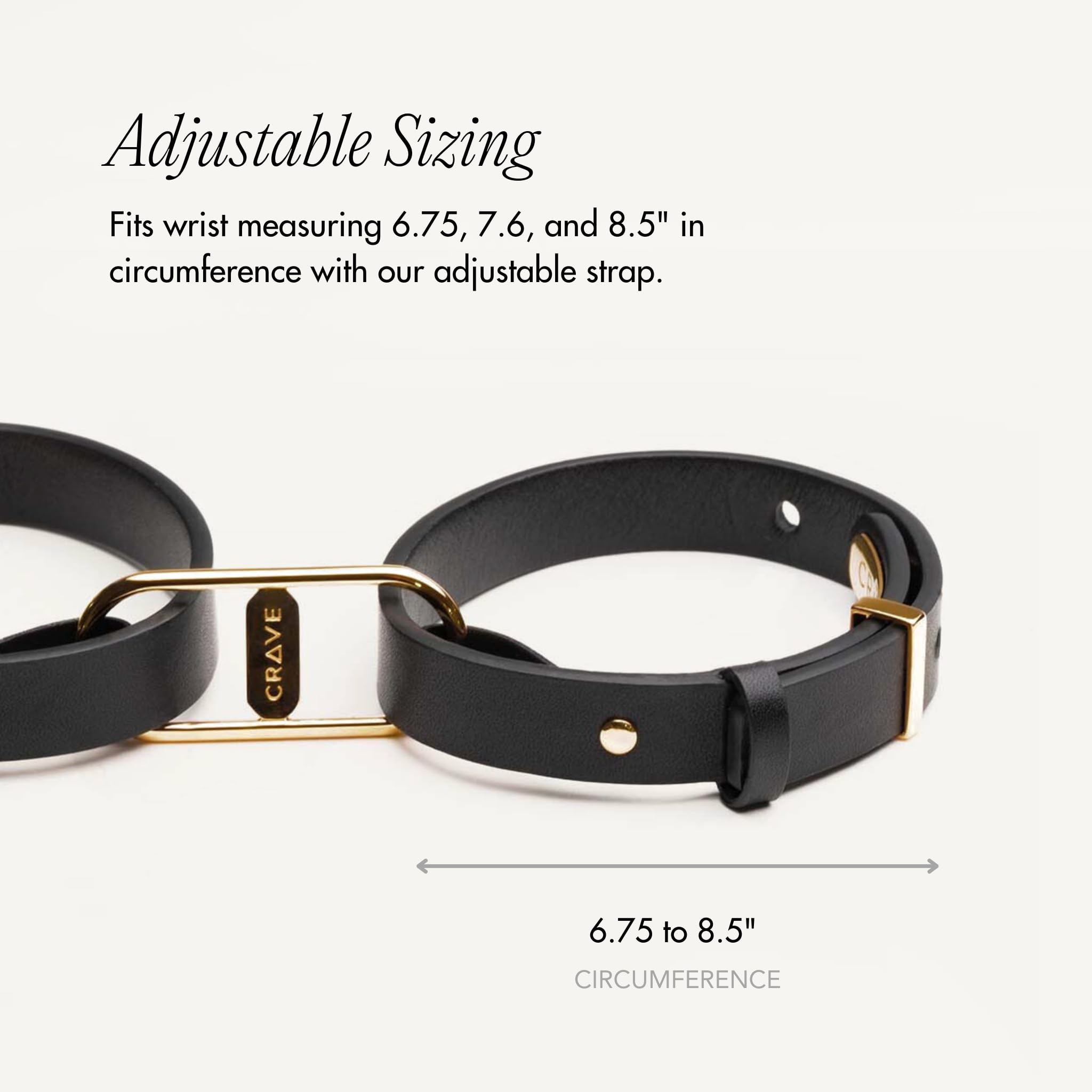 Crave - ICON Cuffs Handfesseln Handschellen Bondage BDSM roségold