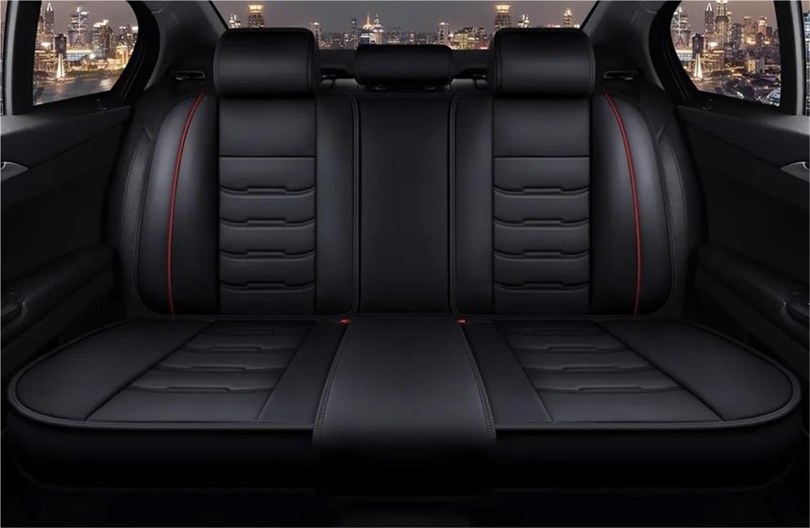Fundas Asientos Coche Funda Universal Asientos Coche Para Volvo XC60 XC90 XC40 XC70 S60L C30 S80 S90 V50 V60 Accesorios Interiores Automóviles Protector Asiento Delantero(Black Red 5)