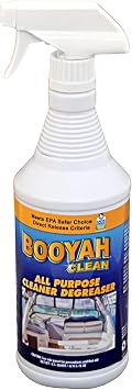 Booyah Clean All Purpose Cleaner Degreaser Removes Grime, Stains, Fish Blood, Oil, Grease, Black Streaks, and Soot Meets EPA Safer Choice Direct Release Criteria