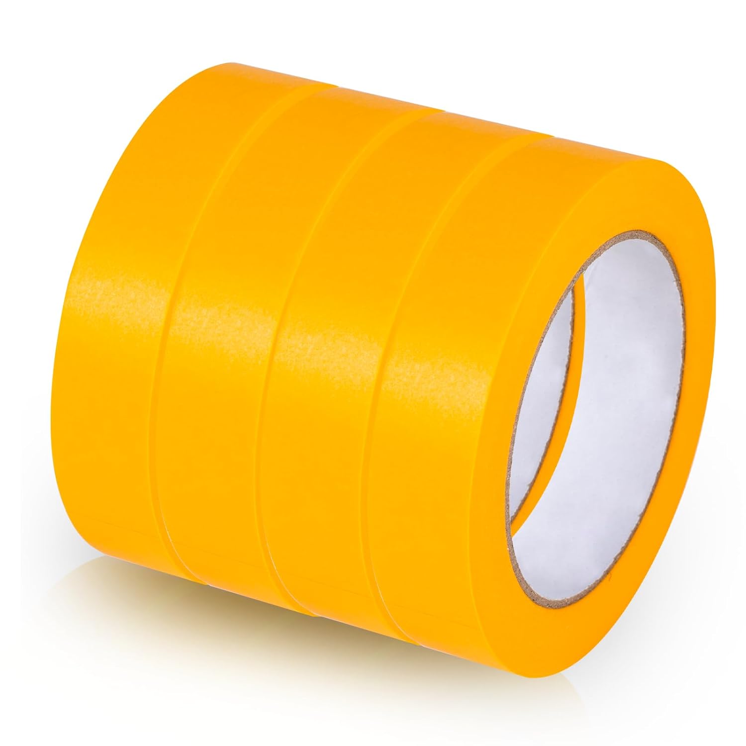 Everwin 1 Inch x 50 Yards 4 Rolls Orange Painters Tape, No Residue Craft, High Adhesive Tape for