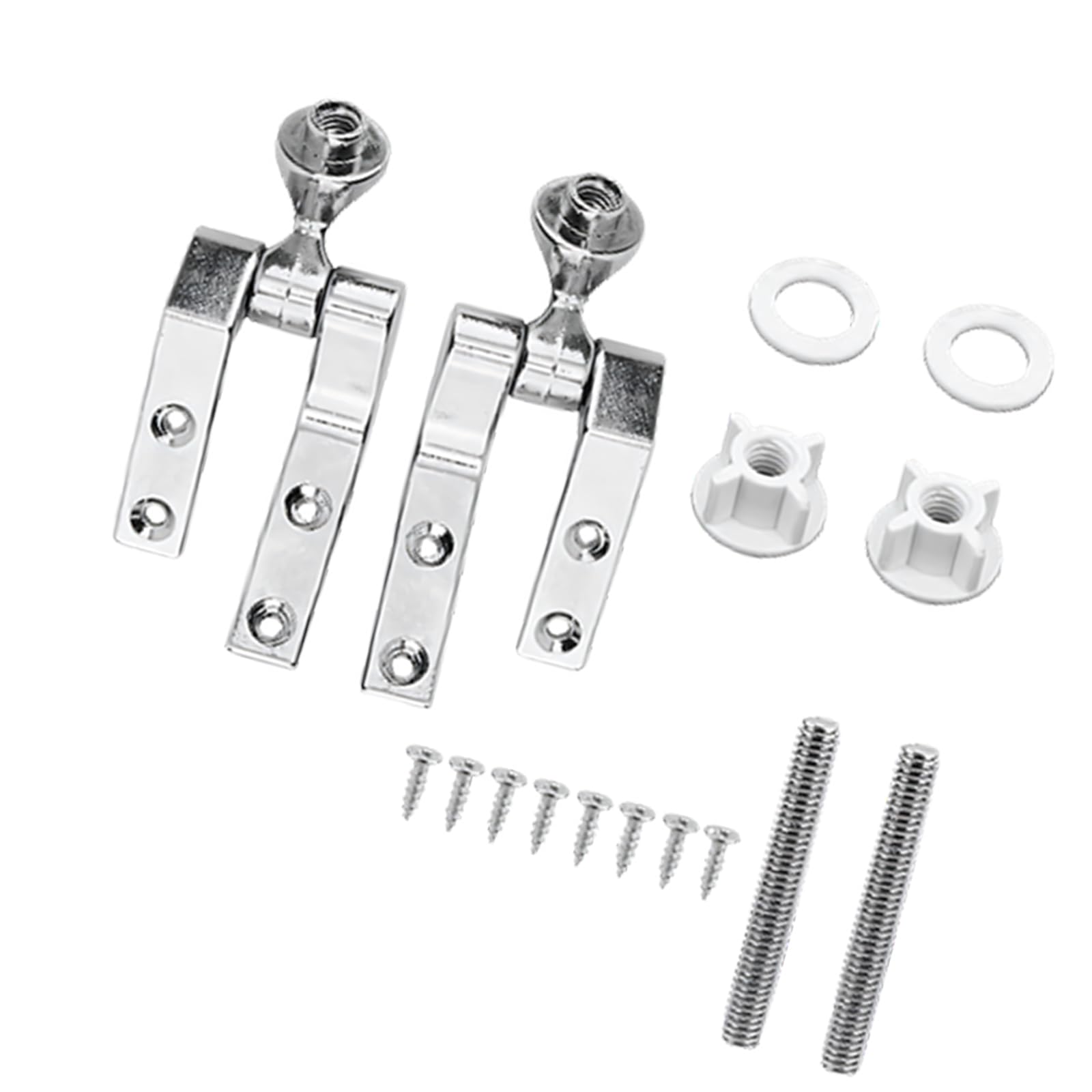 Toilet Seat Hinges with Washers & Nut Simple Installs for Stable Connection on Standard Bathrooms Rustless Toilet Seat Hinges