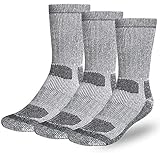 Buttons & Pleats Wool Socks for Men Women 80% Merino Thermal Warm Cozy Winter Fuzzy Boot Sock Charcoal ML