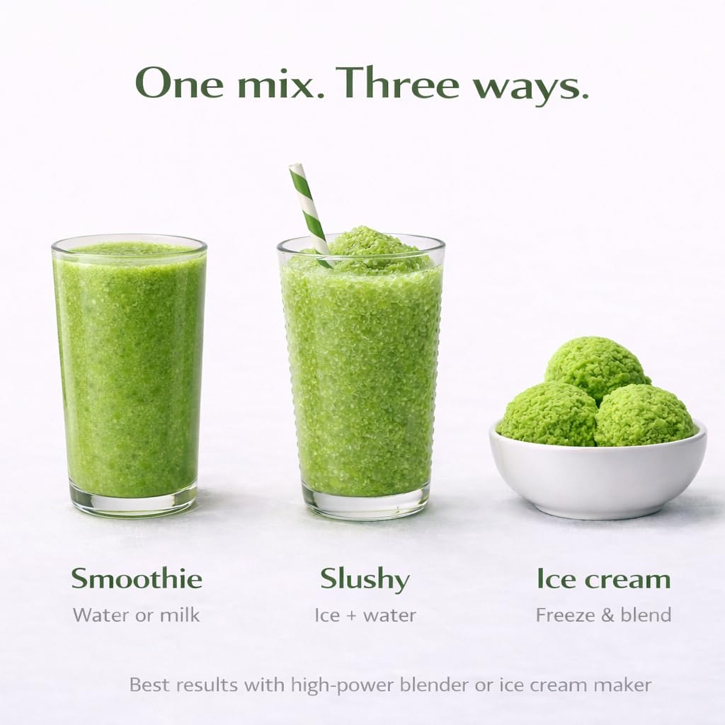 Green Smoothie Powder with Super Greens & Detox Greens – Freeze Dried Fruit & Greens Blend, No Added Sugar, Vegan, 10 Servings | Boost Blends