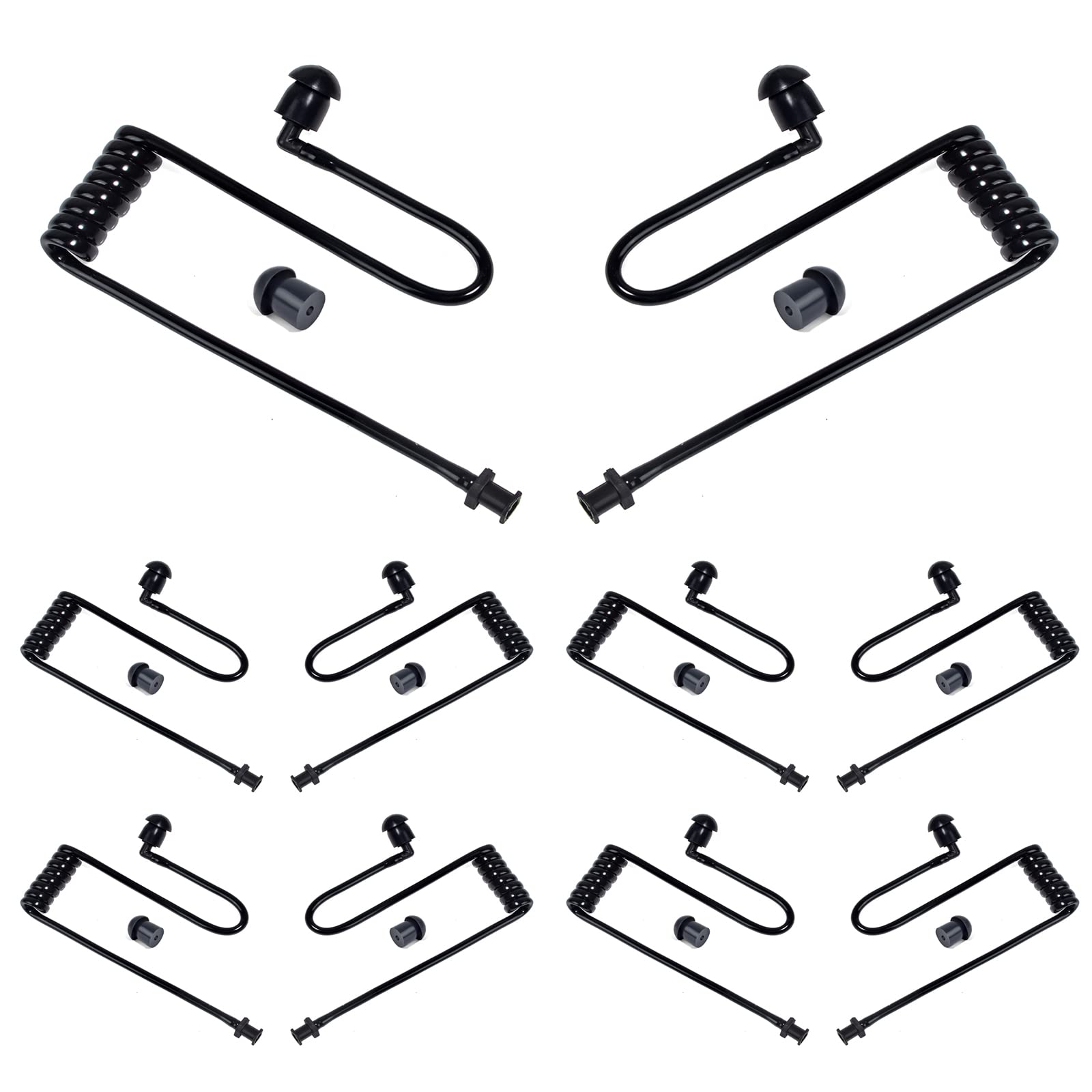 cuffie acustiche compatibili walkie talkie motorola kenwood baofeng 10pc black