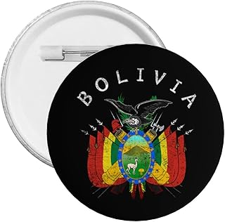 Vintage Bolivian Coat Of Arms Bolivia Express Your Unique Style with Our Fashionable Round Badges