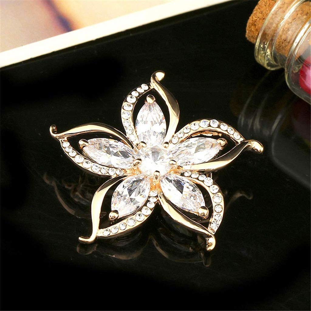 WXKAGF Brosche Kristall Diamant Brosche Zirkon Brosche Damen Anzug mit Accessoires Damen Kleidung Dekorationen