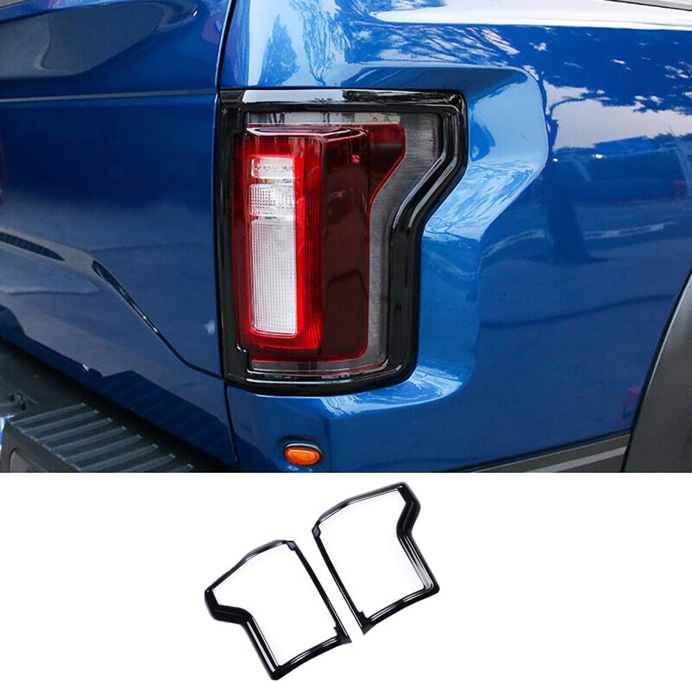 Car Accessories Exterior Tail Light Lamp Surround Cover Trims Frame Chrome Fit for Ford F150 2015 2016 2017 2018 2019 ABS 2 PCS