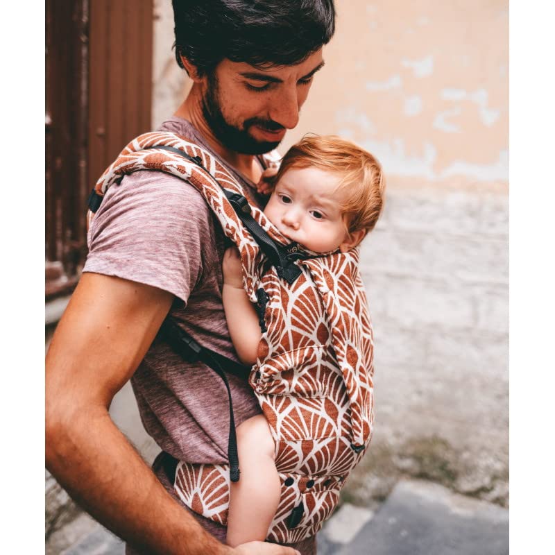 NEKO SWITCH Toddler - Marsupio Portabebè Regolabile Ergonomico Preschooler Zaino Porta Bimbo e Bebè (Kidonya Mocha in lino)