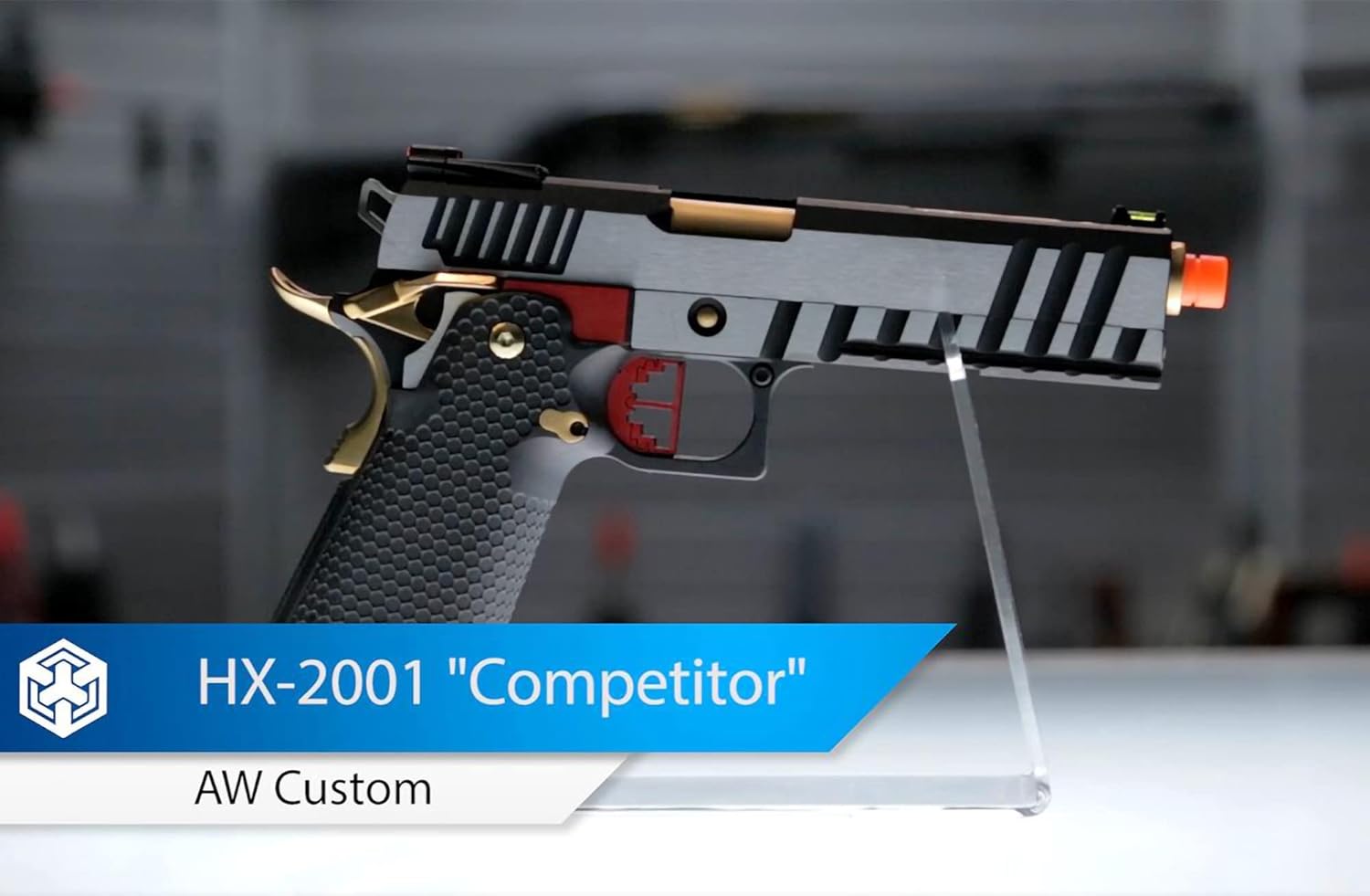 Evike Airsoft - AW Custom Ace Competitor Hi-CAPA Gas Blowback Airsoft Pistol (Package: Red/Green Gas/Gun Only)