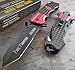 TAC FORCE Spring Assisted Open Rescue FIRE FIGHTER Glass Breaker Pocket Knife