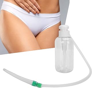 Anus Vagina Irrigator - Reusable Anal Douche Push Type Female Vaginal Washer Cleansing System Large Capacity Anal Cleaner(600 ml)