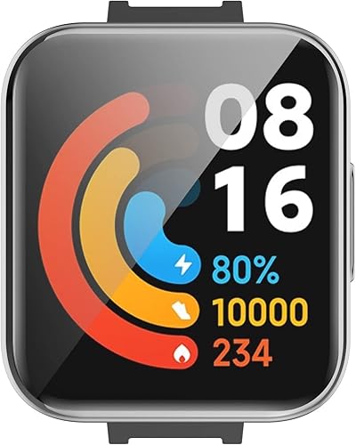 Miniatura 6 de Funda compatible con Xiaomi Redmi Watch 2 Lite, resistente a los arañazos, suave y duradero, funda protectora de TPU transparente, marco de