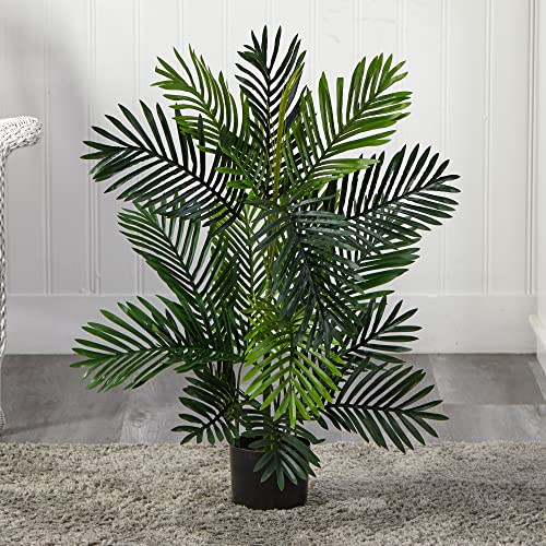 image for Nearly Natural 3' Paradise Palm Tree Artificial Plant, Green