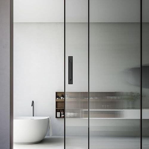 Miniatura 4 de homdiy Paquete de 2 manijas adhesivas de gabinete para manijas de puerta, tiradores de cajón autoadhesivos, sin taladrar, tiradores de gabinete